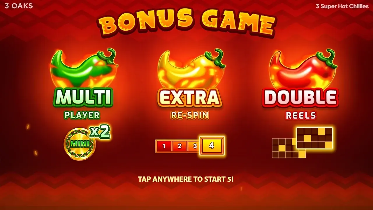3 Super Hot Chillies game display, view 2