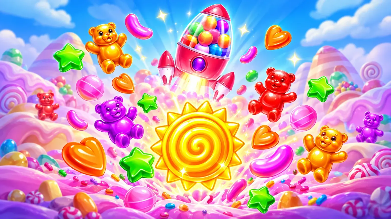 Sugar Rush Super Scatter: screens and mechanics