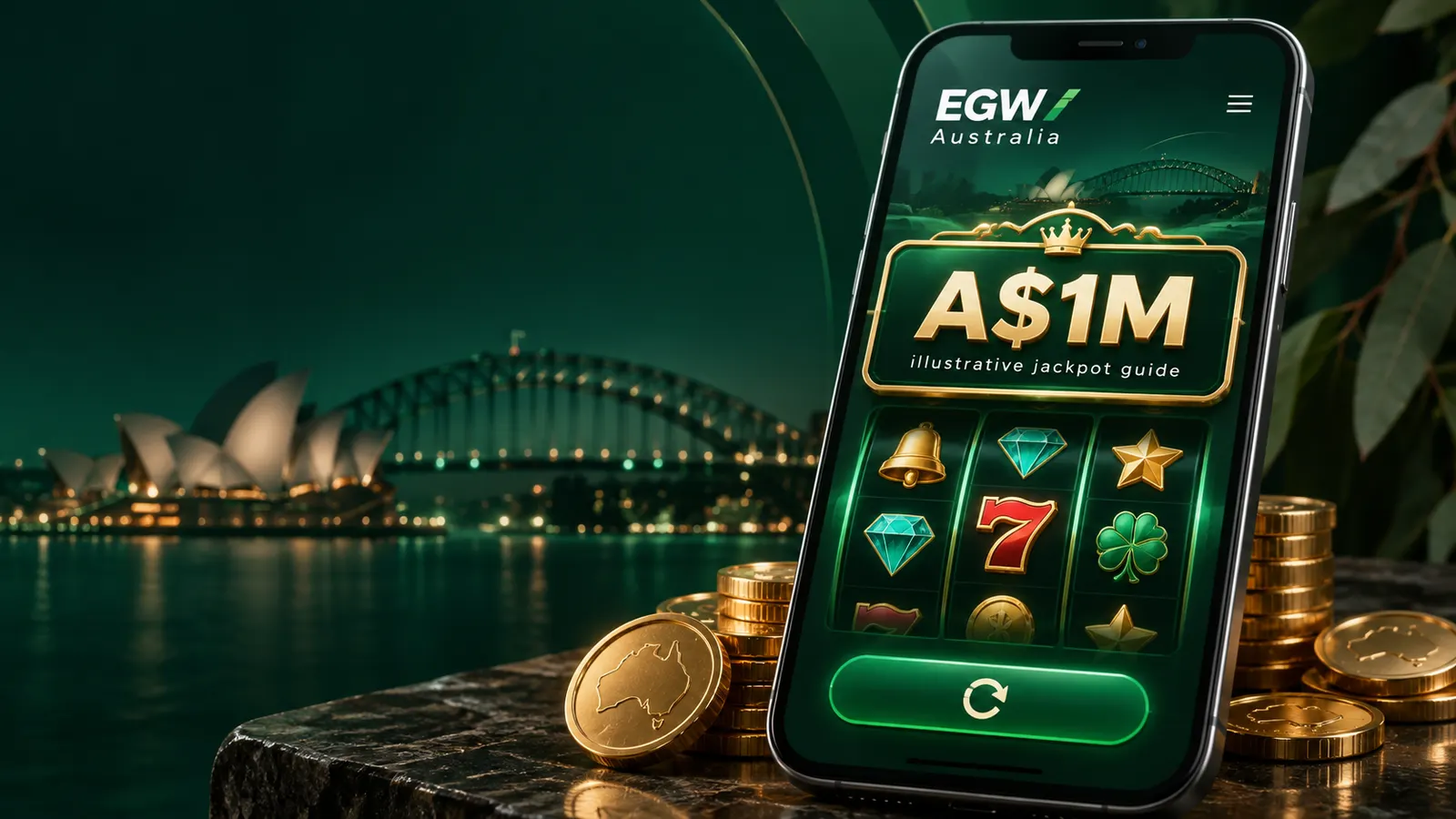 GodisaGeek AU mobile casino guide mockup