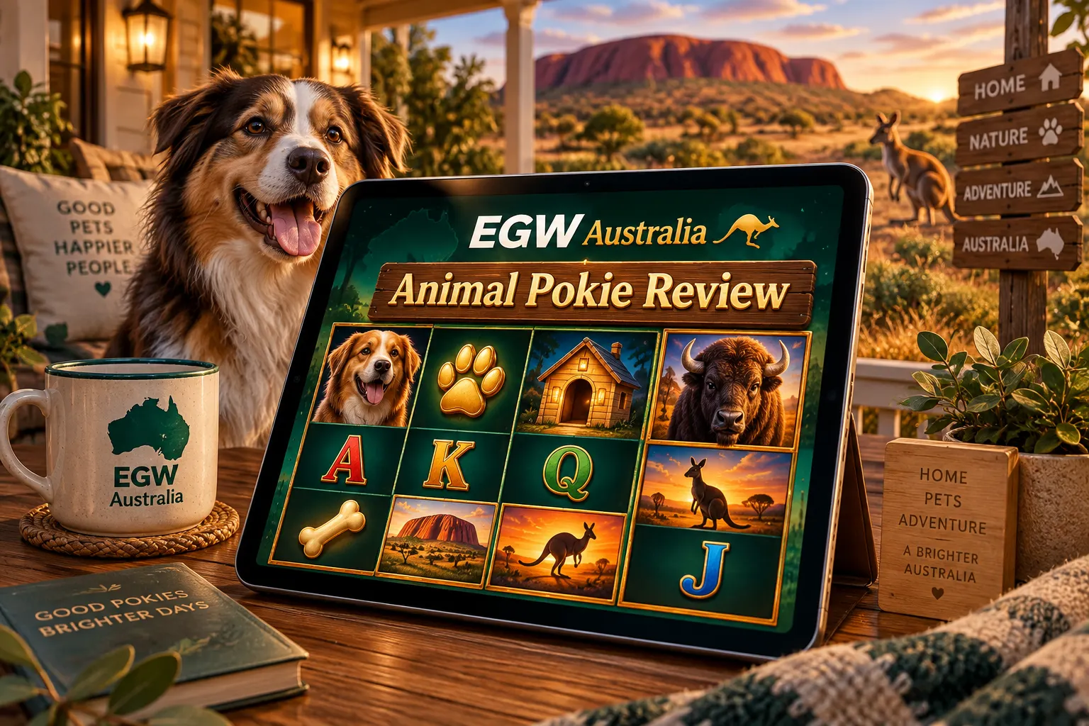 Original GodisaGeek AU editorial illustration for Buffalo King Megaways review